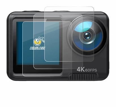 Image of the device Wolfang GA420 with a wide variety of screen protectors.