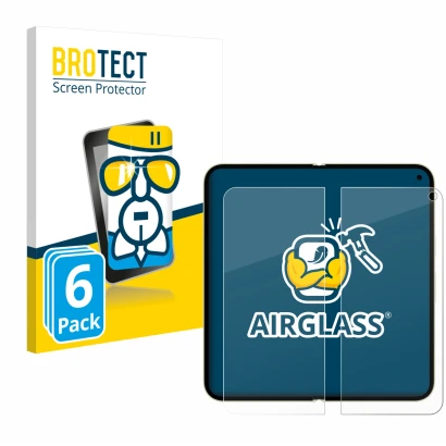Front side of a product packaging with the brand logo BROTECT. Next to it is the device Google Pixel 10 Pro Fold (Inner displa