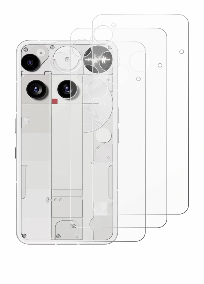 Image of the device Nothing Phone (3) (Back) with a wide variety of screen protectors.