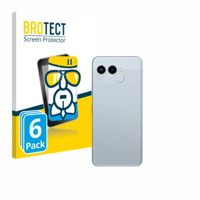 Front side of a product packaging with the brand logo BROTECT. Next to it is the device Telekom T Phone 3 (ONLY Camera Lens) s