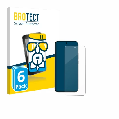 Front side of a product packaging with the brand logo BROTECT. Next to it is the device Xiaomi 15T shown with the correspondin