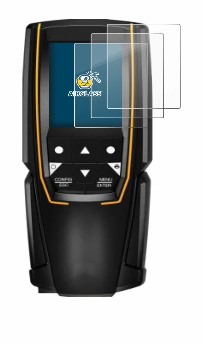 Image of the device Testo 310 (2nd Gen.) with a wide variety of screen protectors.
