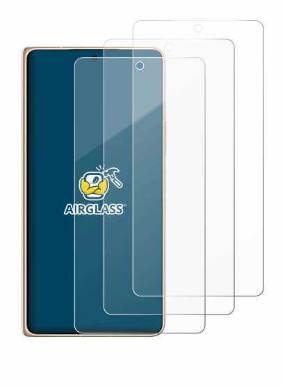 Image of the device Honor Magic V6 with a wide variety of screen protectors.