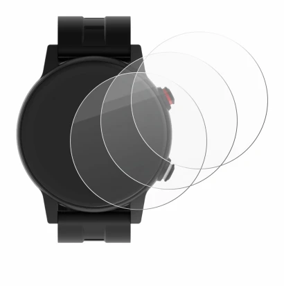 Image of the device James R9 with a wide variety of screen protectors.