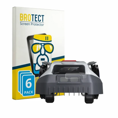 Front side of a product packaging with the brand logo BROTECT. Next to it is the device Anthbot M9 (ONLY Camera Lens) shown wi