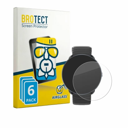 Front side of a product packaging with the brand logo BROTECT. Next to it is the device Parsonver PSSW9 shown with the corresp