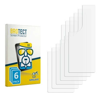 Front side of a product packaging with the brand logo BROTECT. Next to it is the corresponding screen protector.
