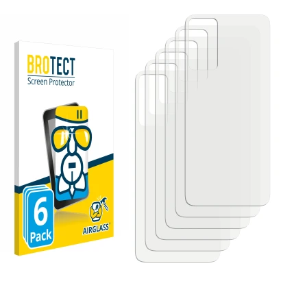 Front side of a product packaging with the brand logo BROTECT. Next to it is the corresponding screen protector.