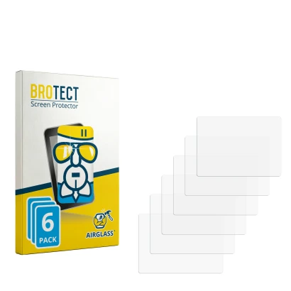 Front side of a product packaging with the brand logo BROTECT. Next to it is the corresponding screen protector.