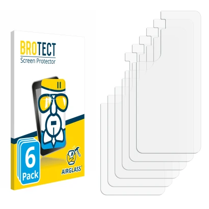 Front side of a product packaging with the brand logo BROTECT. Next to it is the corresponding screen protector.