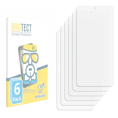 Front side of a product packaging with the brand logo BROTECT. Next to it is the corresponding screen protector.