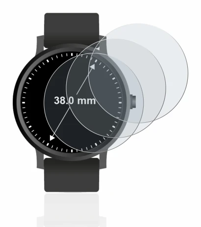 Image of the device Watches (Circular, ø: 38 mm) with a wide variety of screen protectors.