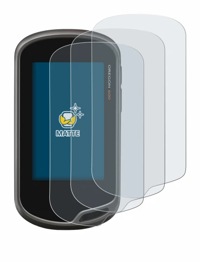 Image of the device Garmin Oregon 600 with a wide variety of screen protectors.