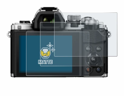 Image of the device Olympus OM-D E-M10 Mark II with a wide variety of screen protectors.