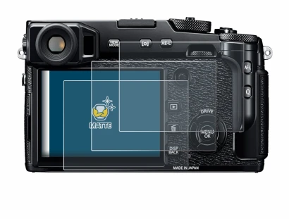 Image of the device Fujifilm X-Pro2 with a wide variety of screen protectors.