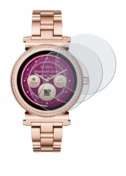 Image of the device Michael Kors Access Sofie with a wide variety of screen protectors.