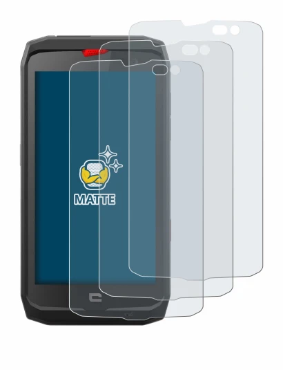 Image of the device Crosscall Action X3 with a wide variety of screen protectors.