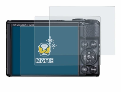 Image of the device Canon PowerShot SX740 HS with a wide variety of screen protectors.