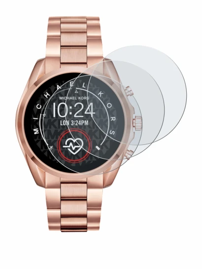 Image of the device Michael Kors Access Bradshaw 2 with a wide variety of screen protectors.