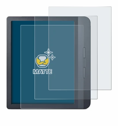 Image of the device Kobo Libra H2O with a wide variety of screen protectors.