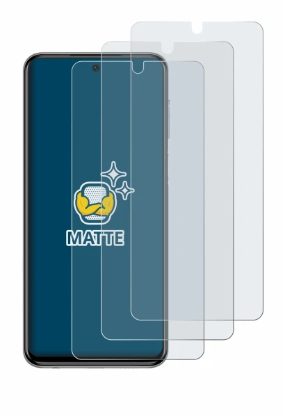 Image of the device Xiaomi Redmi Note 9 Pro with a wide variety of screen protectors.