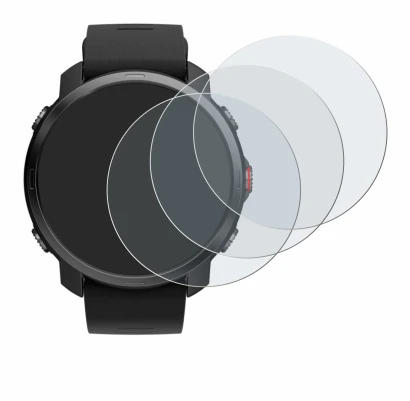 Image of the device Polar Grit X with a wide variety of screen protectors.