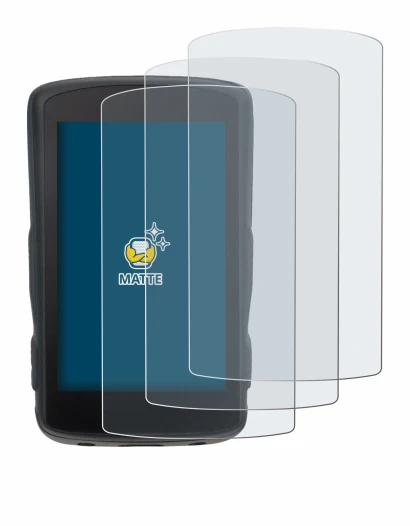 Image of the device Hammerhead Karoo 2 with a wide variety of screen protectors.