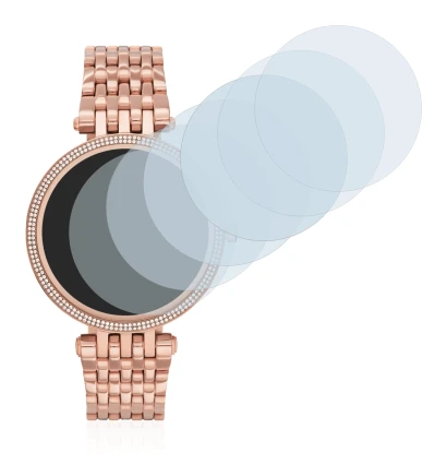 Image of the device Michael Kors Access Darci Gen 5E with a wide variety of screen protectors.