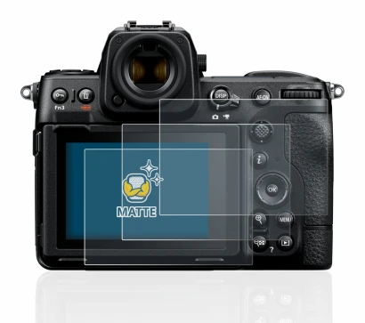 Image of the device Nikon Z 8 with a wide variety of screen protectors.
