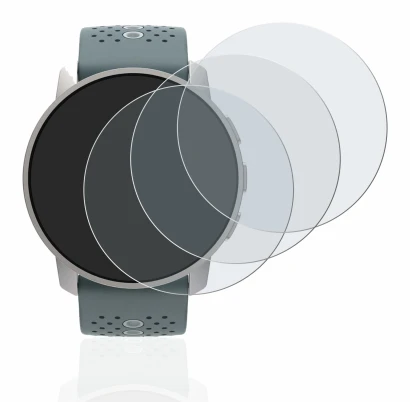 Image of the device Suunto 9 Peak with a wide variety of screen protectors.