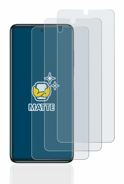 Image of the device Xiaomi Poco X3 Pro with a wide variety of screen protectors.