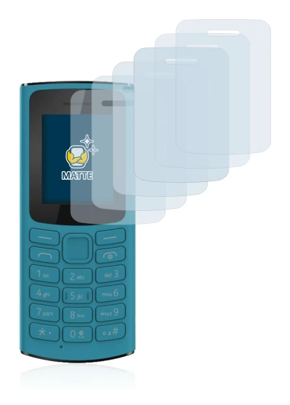 Image of the device Nokia 105 4G 2021 with a wide variety of screen protectors.