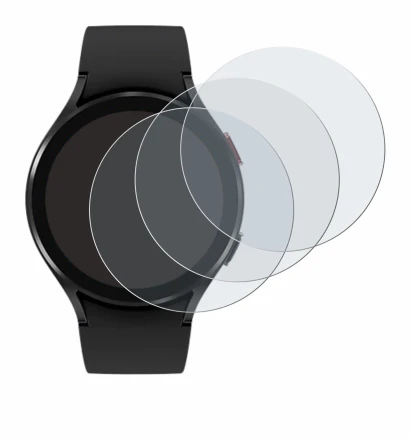 Image of the device Samsung Galaxy Watch 4 (44mm) with a wide variety of screen protectors.