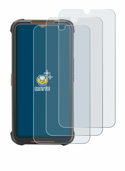 Image of the device AGM H5 with a wide variety of screen protectors.