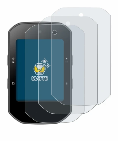 Image of the device Bryton Rider S500 with a wide variety of screen protectors.