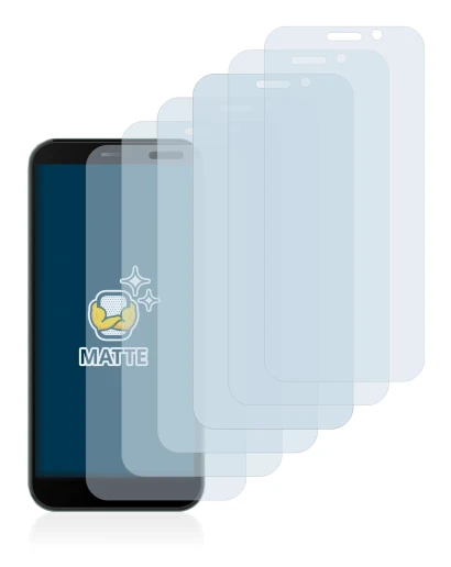 Image of the device Doogee X97 Pro with a wide variety of screen protectors.