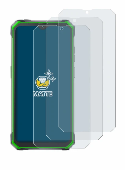 Image of the device Blackview BV7100 with a wide variety of screen protectors.