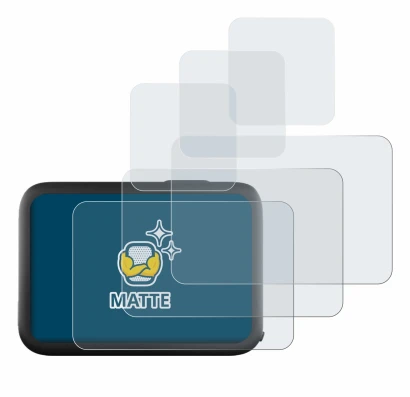 Image of the device GoPro Hero 11 Black with a wide variety of screen protectors.