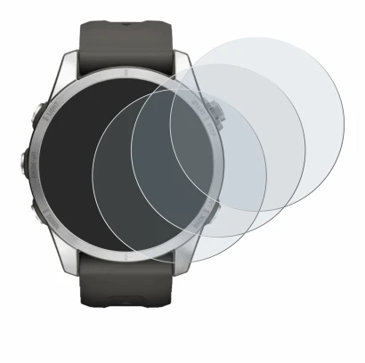 Image of the device Garmin Fenix 7S Pro Solar (42 mm) with a wide variety of screen protectors.