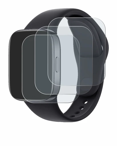 Image of the device Xiaomi Redmi Watch 3 with a wide variety of screen protectors.