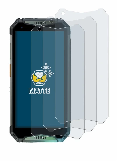 Image of the device Ulefone Armor 20WT with a wide variety of screen protectors.