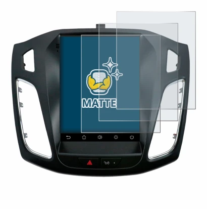 Image of the device Isudar Ford/Focus MK3 2012–2019 with a wide variety of screen protectors.