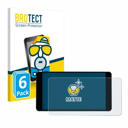 Front side of a product packaging with the brand logo BROTECT. Next to it is the device Zontes 350D shown with the correspondi