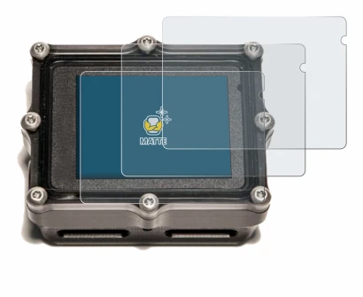 Image of the device Shearwater Petrel 2 dive computer with a wide variety of screen protectors.