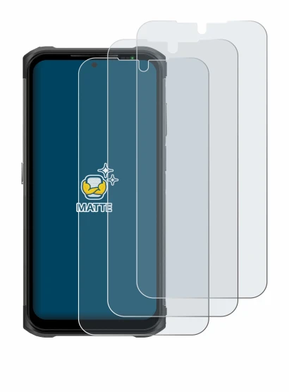 Image of the device Ulefone Armor 12S with a wide variety of screen protectors.