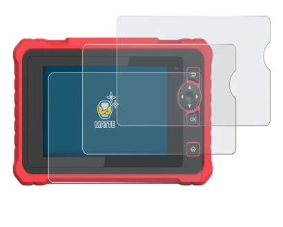 Image of the device Launch CRP 359 with a wide variety of screen protectors.