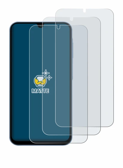 Image of the device Samsung Galaxy A15 with a wide variety of screen protectors.