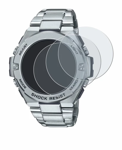 Image of the device Casio G-Shock GST-B500D-1A with a wide variety of screen protectors.