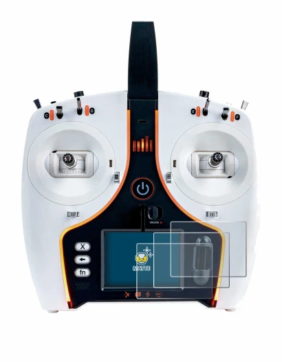 Image of the device Spektrum NX7e with a wide variety of screen protectors.