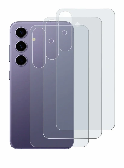 Image of the device Samsung Galaxy S24 (Back) with a wide variety of screen protectors.